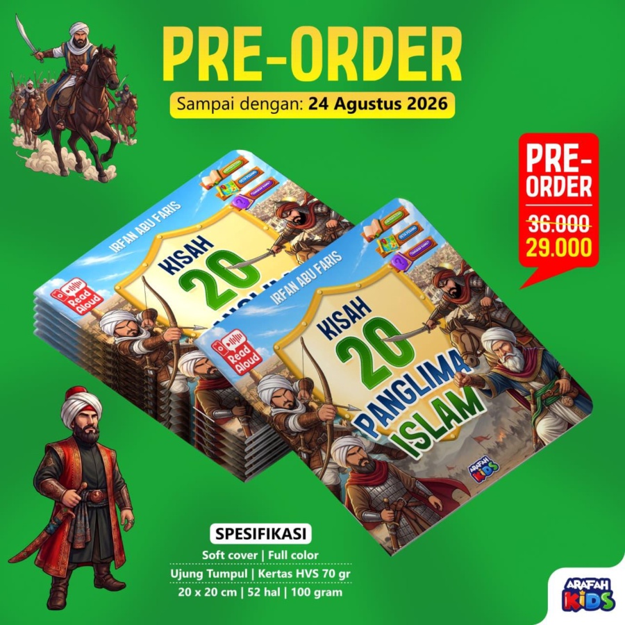 [Arafah Kids] Kisah 20 Panglima Islam